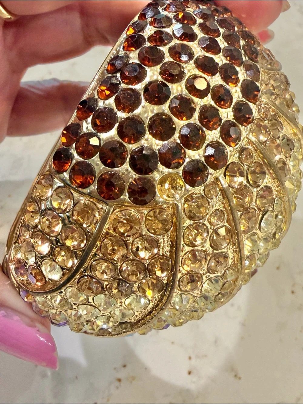 Rhinestone bracelet statement cuff